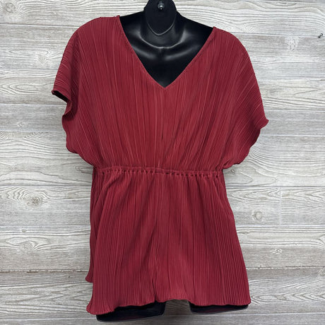Accordion V Neck Blouse L