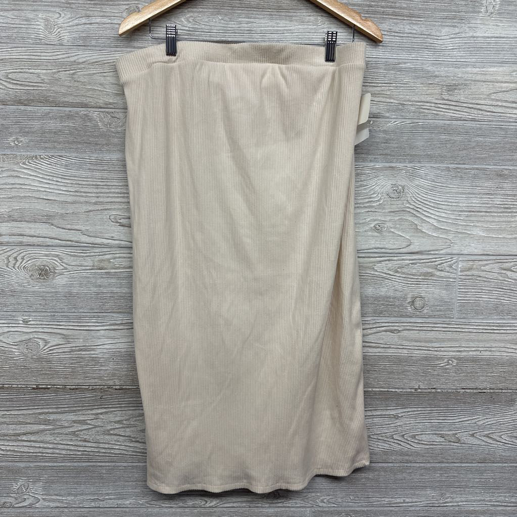 NEW Ribbed Maxi Skirt Large
