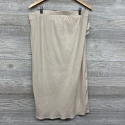 NEW Ribbed Maxi Skirt Large