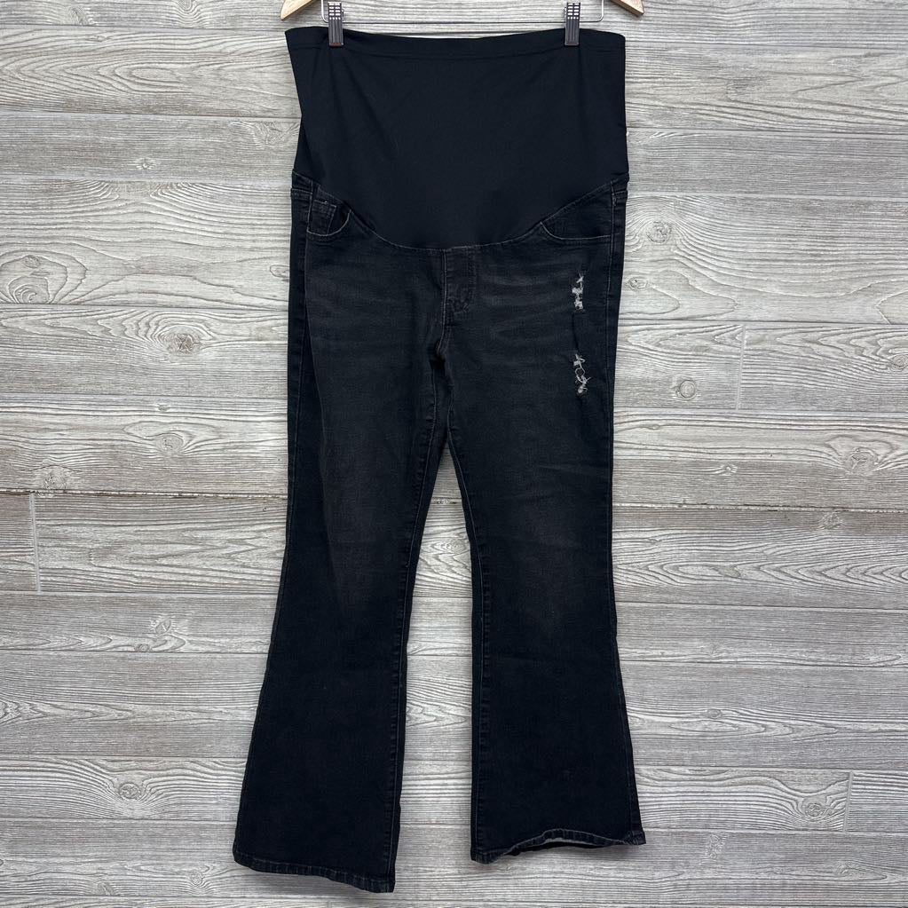 Full Panel Distressed Skinny Jeans XL