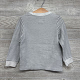 LS Waffle Knit Henley Shirt Stripes 4T