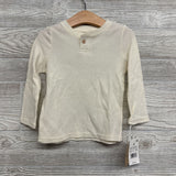 NEW LS Waffle Knit Henley Shirt 3T