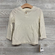 NEW LS Waffle Knit Henley Shirt 3T