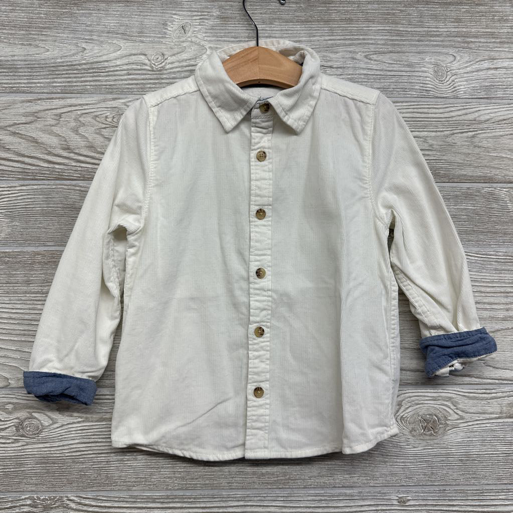 LS Cord Button Up Shirt 4T