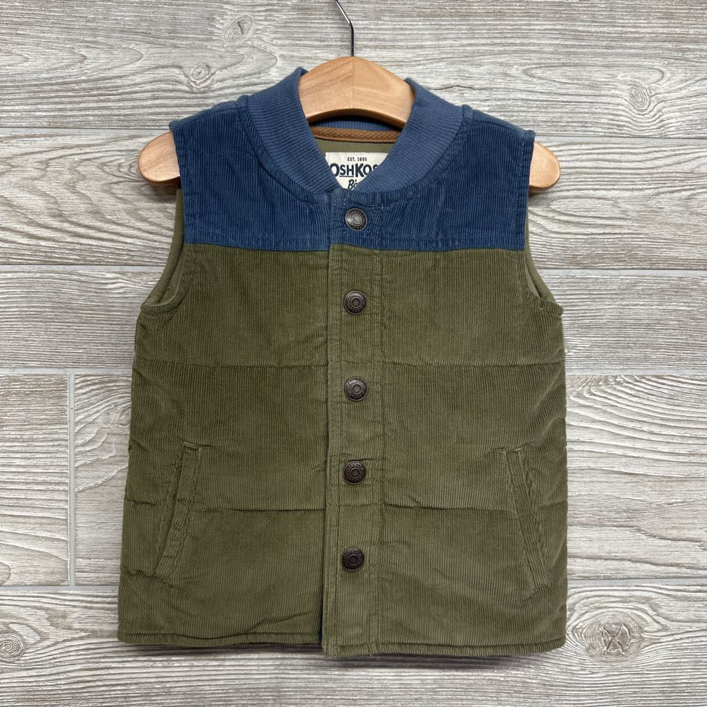 Cord Puffer Vest 4T