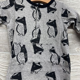 LS Henley Outfit Badger 0-3M