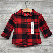 NEW LS Plaid Button Up Shirt 12M