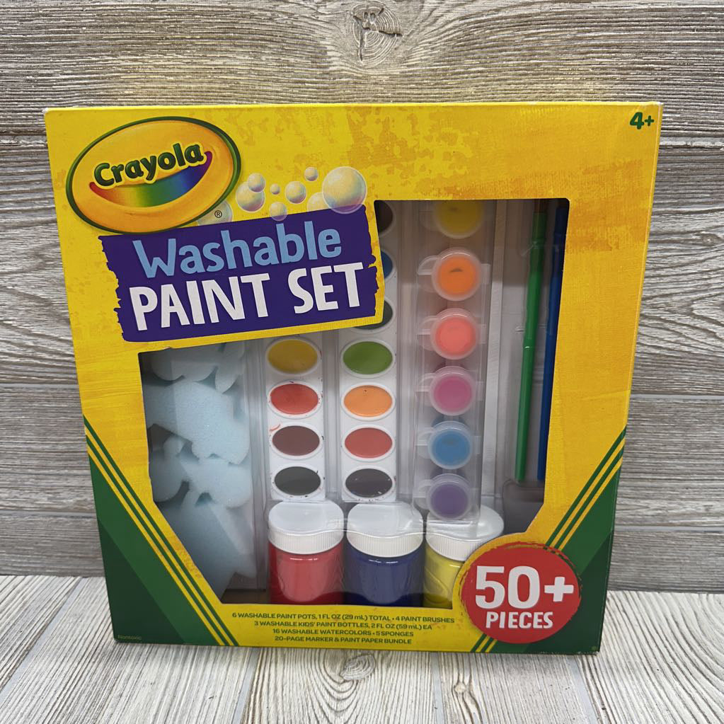 NEW 50 Pc Washable Paint Set