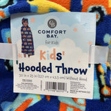 NEW Hooded Plush Vehicles Throw Blanket