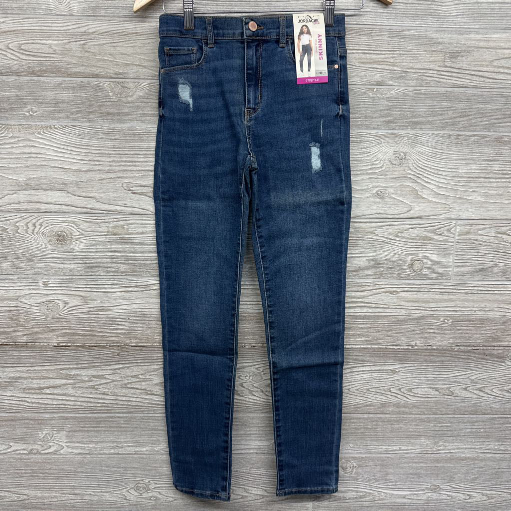 NEW Ripped High Rise Skinny Jeans 14 Slim