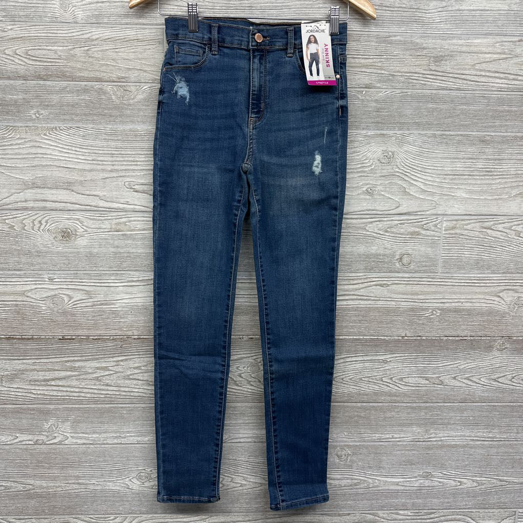 NEW Ripped High Rise Skinny Jeans 16 Slim