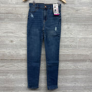 NEW Ripped High Rise Skinny Jeans 16 Slim
