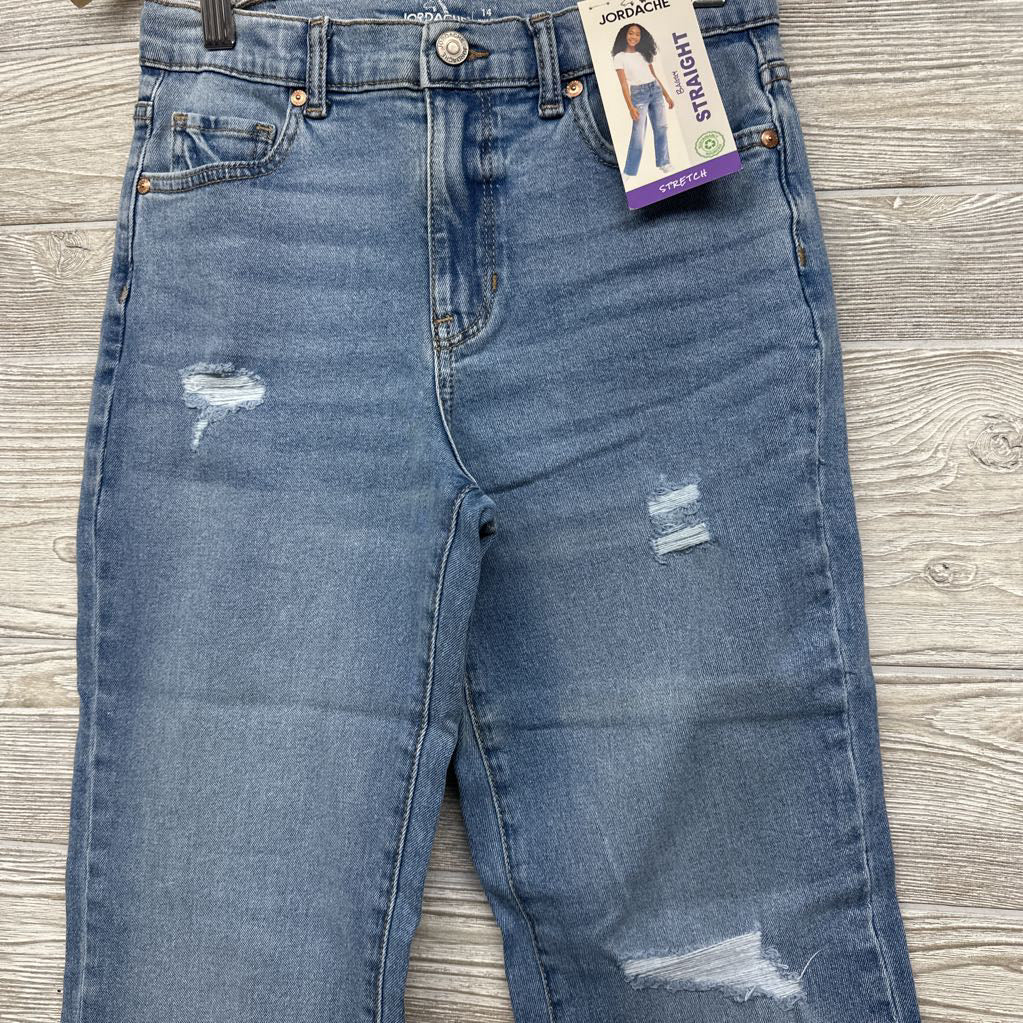 NEW Ripped Straight Baggy Jeans 14
