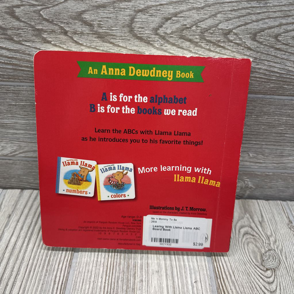 Learing With Llama Llama ABC Board Book