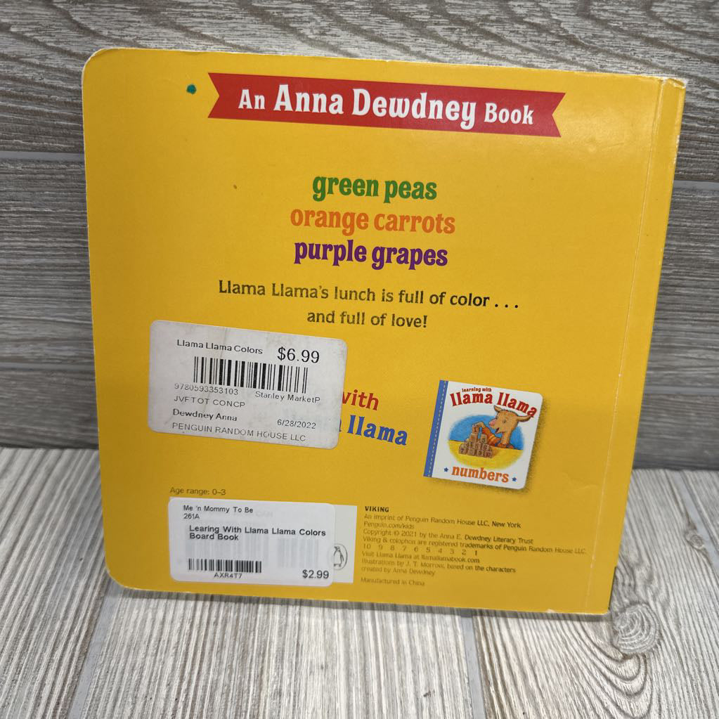 Learing With Llama Llama Colors Board Book