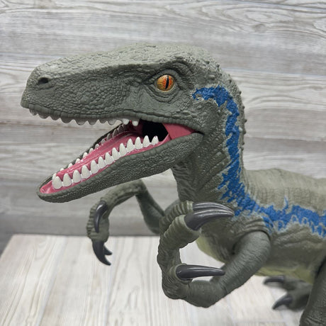 Super Colossal Velociraptor Blue Dinosaur