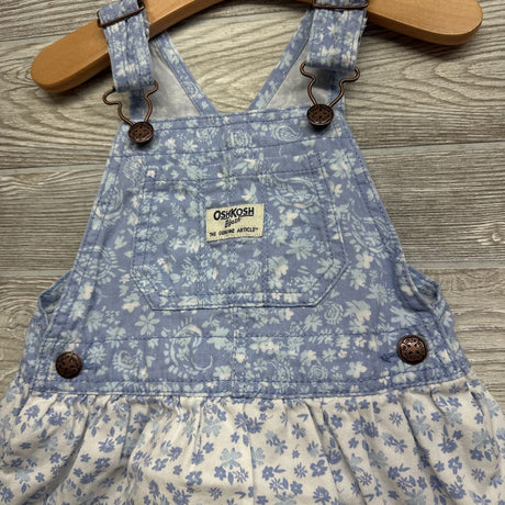 Denim Jumper Flowers 3t