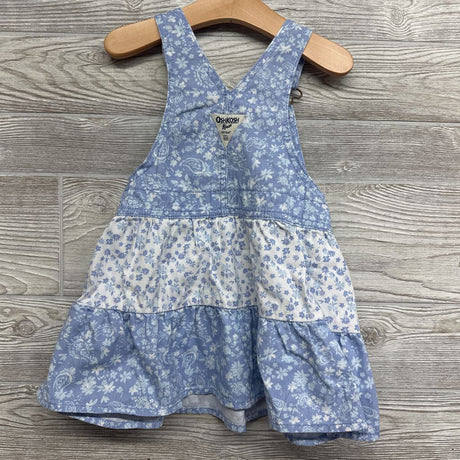 Denim Jumper Flowers 3t
