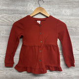 Waffle Knit LS Button Up Shirt 6-6x
