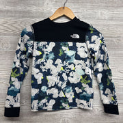 Waffle Knit LS Shirt Flowers 7-8