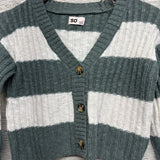 Sweater Cardigan Stripes 10-12