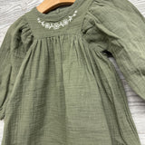 Muslin Dress Flowers 12M