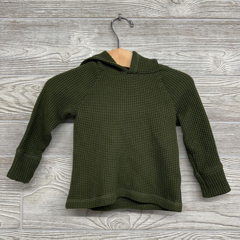 Waffle Knit Hooded Shirt 18M