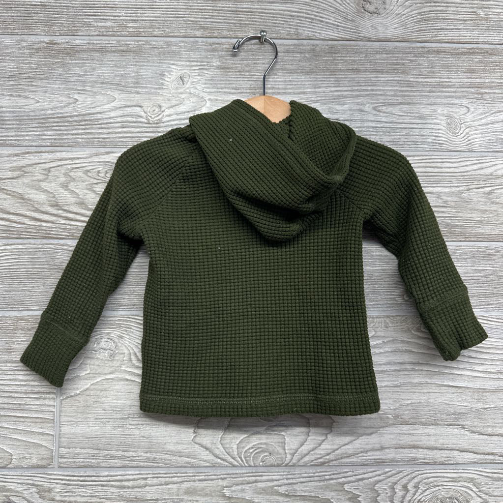 Waffle Knit Hooded Shirt 18M