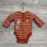 NEW Bodysuit Henley Bear Pocket 0-3M