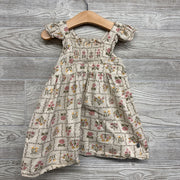 Smocked Dress Flowers 3t
