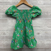 Smocked Puff Sleeve Dress Flowers 5