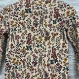 Ribbed Mock Neck Shirt & Pants Flowers 18M