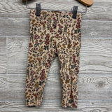 Ribbed Mock Neck Shirt & Pants Flowers 18M