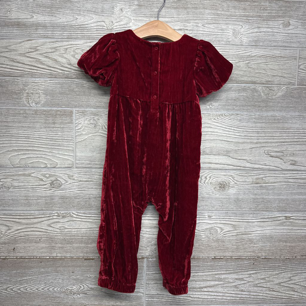 Velour Romper Jumpsuit 18M