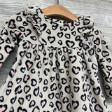 Ribbed Velour Dress Hearts 18M