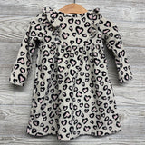 Ribbed Velour Dress Hearts 18M