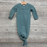 Knotted Henley Gown 0-6M