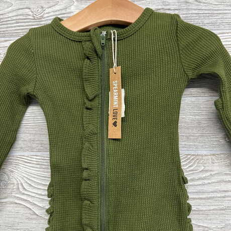 NEW Waffle Knit Ruffle Outfit 3-6M