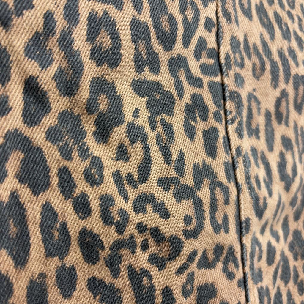 Denim Skirtall Animal Print 6