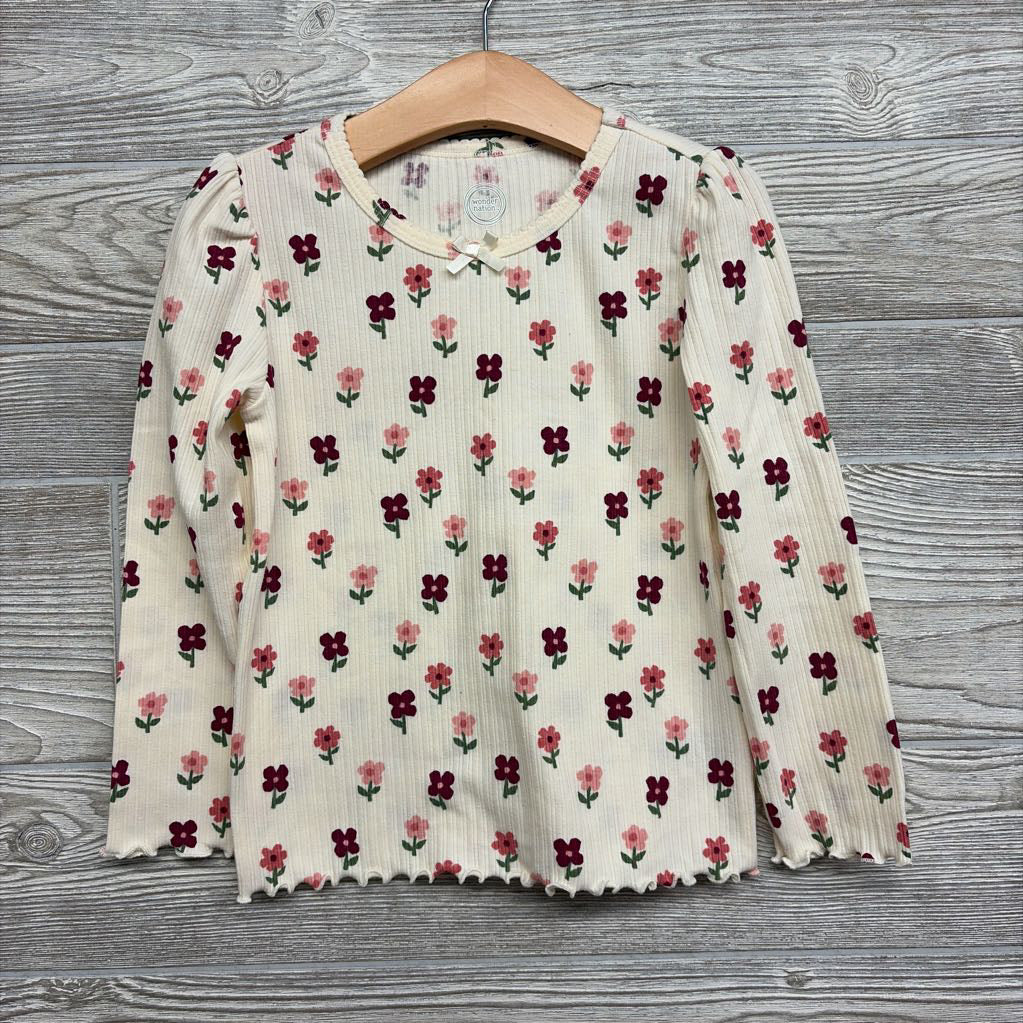 Ribbed LS Shirt Flowers 5