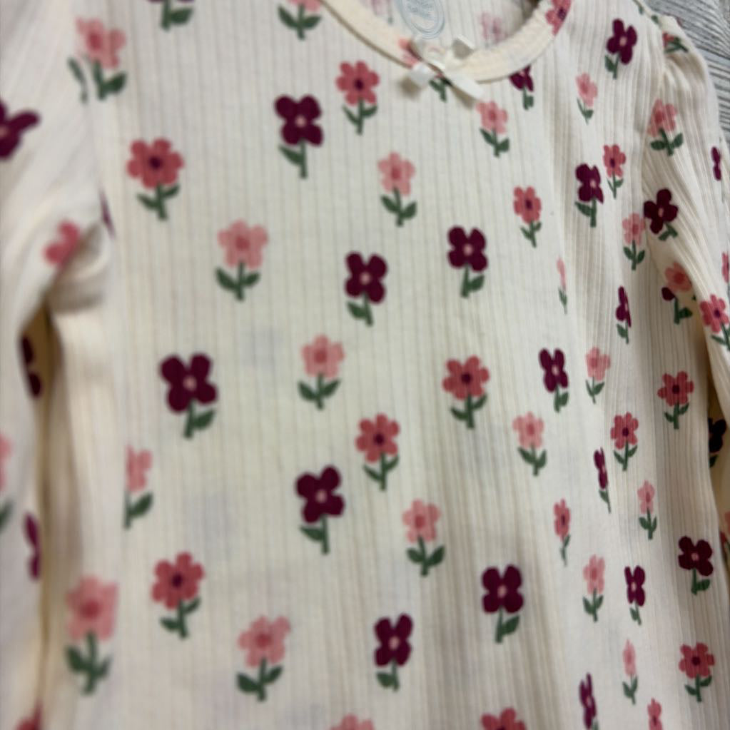 Ribbed LS Shirt Flowers 5