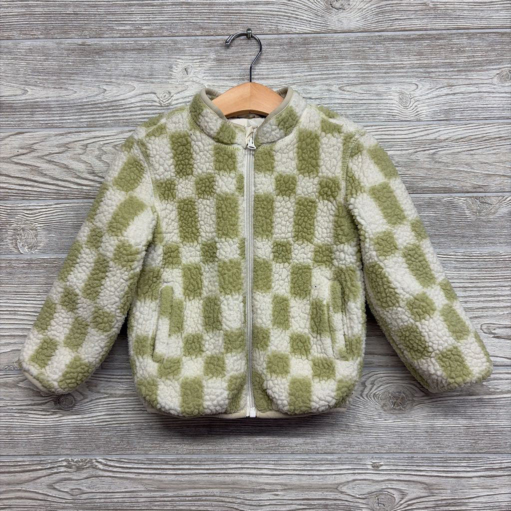 Sherpa Jacket Gingham 4t