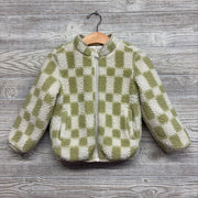 Sherpa Jacket Gingham 4t