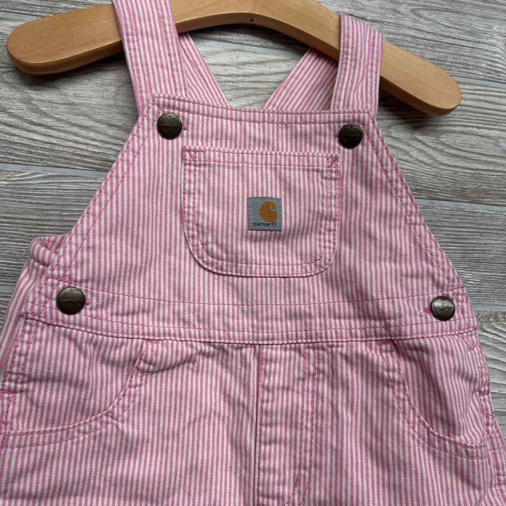 Striped Shortalls 2t