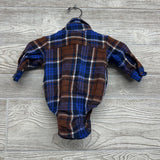 Plaid Flannel Button Up Shirt 0-3M