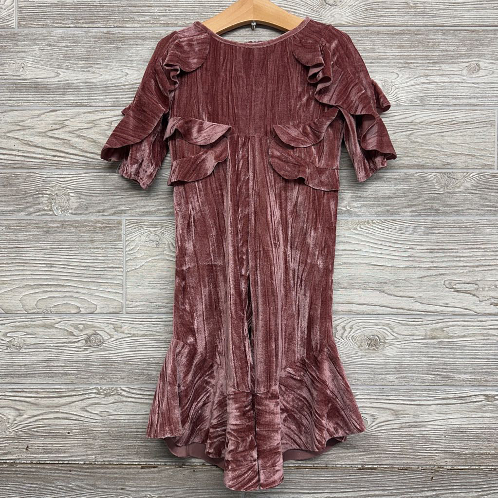 Ruffle Velour Romper 2