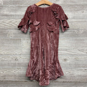 Ruffle Velour Romper 2