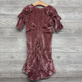 Ruffle Velour Romper 2