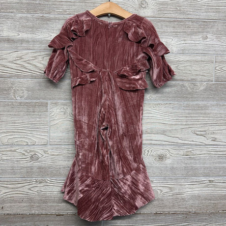 Ruffle Velour Romper 2