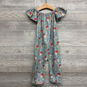 Off Shoulder Romper Flowers 4t